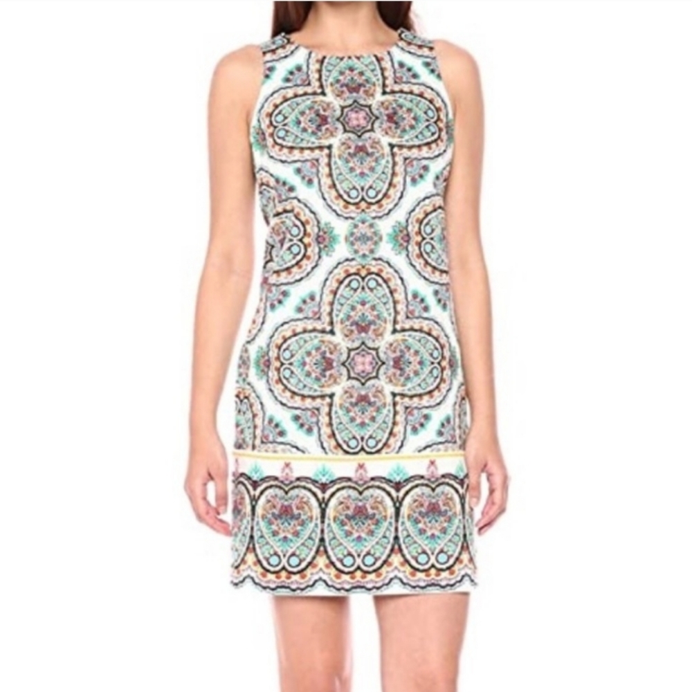NWT London Times Colorful Dress Sz 8